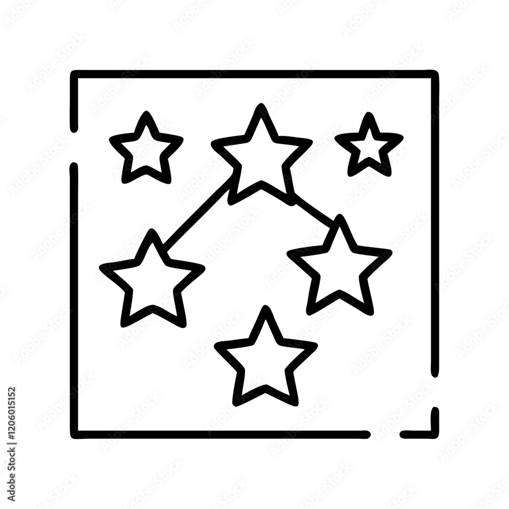 star chart icon, star chart line art - simple line art of star chart, perfect for star chart logos and icons star chart icon, star chart line art - simple line art of star chart, perfect for star chart logos and icons
