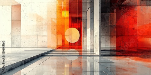 An abstract artwork showcasing digital renderings with an emphasis on the interplay of light and shadow, incorporating various elements and techniques to create a visuall photo