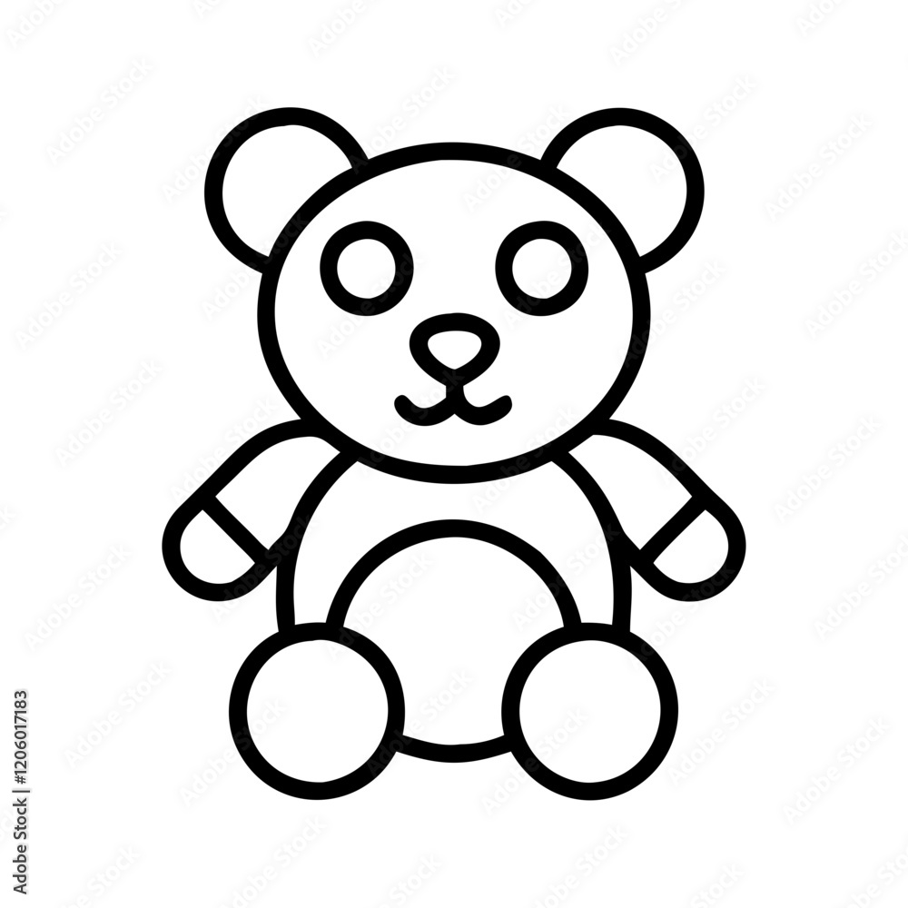 stuffed animal icon, stuffed animal line art - simple line art of stuffed animal, perfect for stuffed animal logos and icons stuffed animal icon, stuffed animal line art - simple line art of stuffed animal, perfect for stuffed animal logos and icons