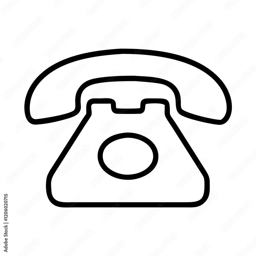 telephone icon, telephone line art - simple line art of telephone, perfect for telephone logos and icons telephone icon, telephone line art - simple line art of telephone, perfect for telephone logos and icons