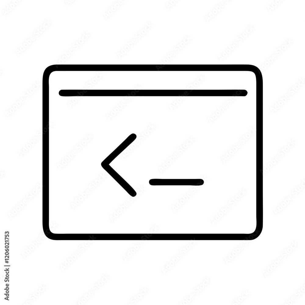 terminal prompt icon, terminal prompt line art - simple line art of terminal prompt, perfect for terminal prompt logos and icons terminal prompt icon, terminal prompt line art - simple line art of terminal prompt, perfect for terminal prompt logos and icons