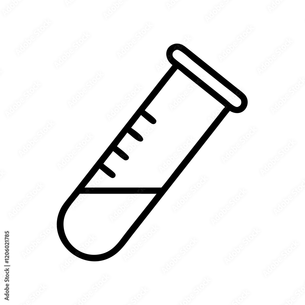 test tube icon, test tube line art - simple line art of test tube, perfect for test tube logos and icons test tube icon, test tube line art - simple line art of test tube, perfect for test tube logos and icons