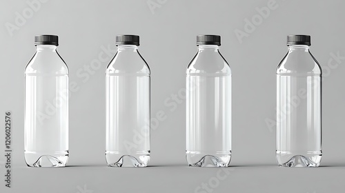 Clear and hygienic empty water bottle