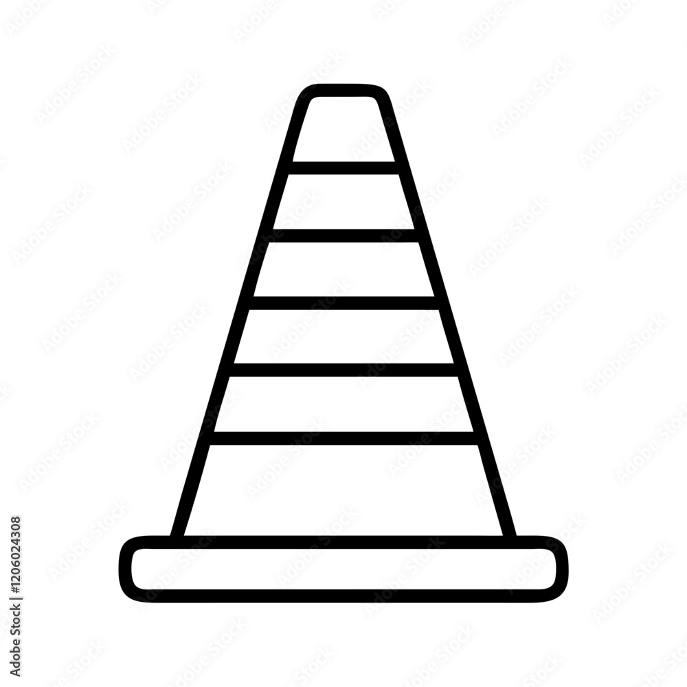 traffic cone icon, traffic cone line art - simple line art of traffic cone, perfect for traffic cone logos and icons traffic cone icon, traffic cone line art - simple line art of traffic cone, perfect for traffic cone logos and icons