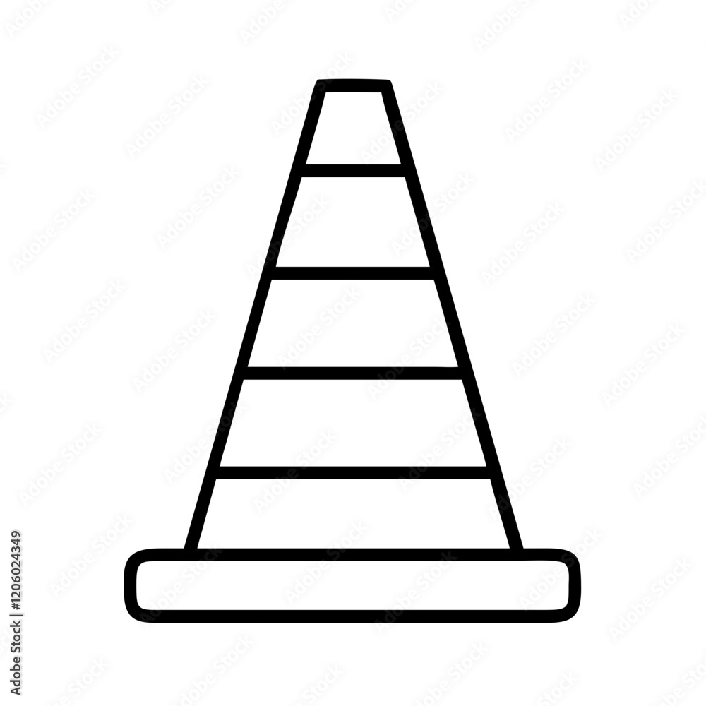 traffic cone icon, traffic cone line art - simple line art of traffic cone, perfect for traffic cone logos and icons traffic cone icon, traffic cone line art - simple line art of traffic cone, perfect for traffic cone logos and icons