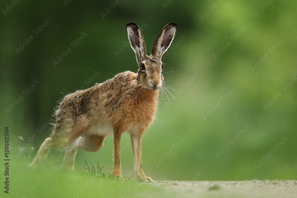 Zając szarak, hare, (Lepus europaeus) Zając szarak, hare, (Lepus europaeus)