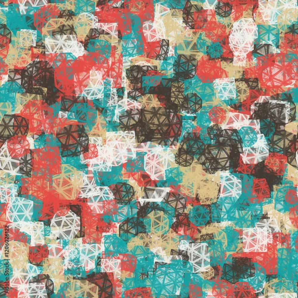 Seamless hand drawn pattern lattice shell structure design. Mixed background with different colors. Taupe, pale red, blue, sand and white colors. Seamless hand drawn pattern lattice shell structure design. Mixed background with different colors. Taupe, pale red, blue, sand and white colors.
