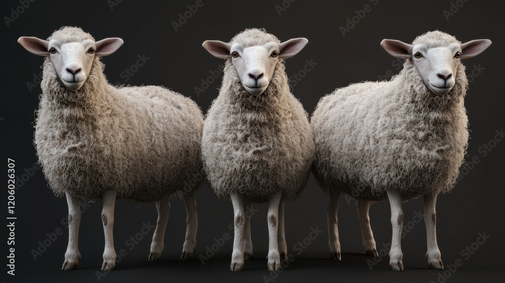 Fototapeta premium Sheep livestock animal mammal