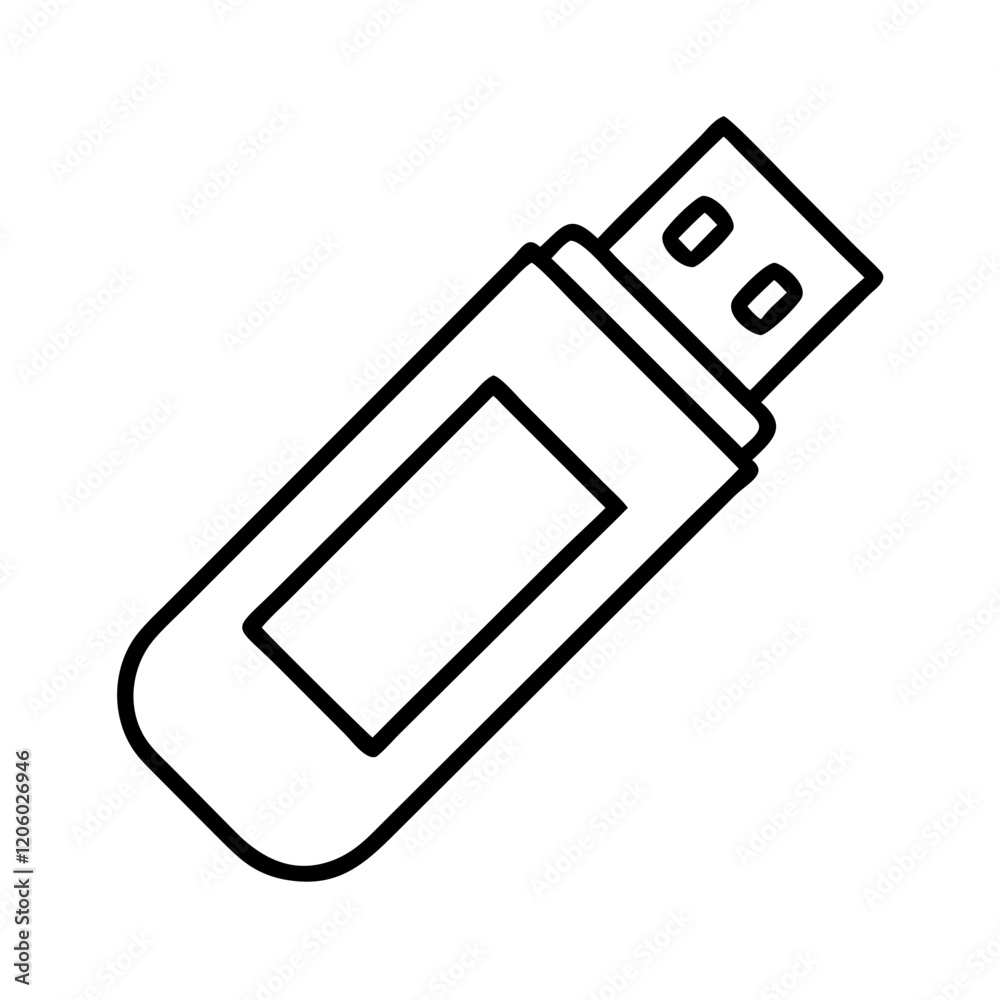 usb drive icon, usb drive line art - simple line art of usb drive, perfect for usb drive logos and icons usb drive icon, usb drive line art - simple line art of usb drive, perfect for usb drive logos and icons