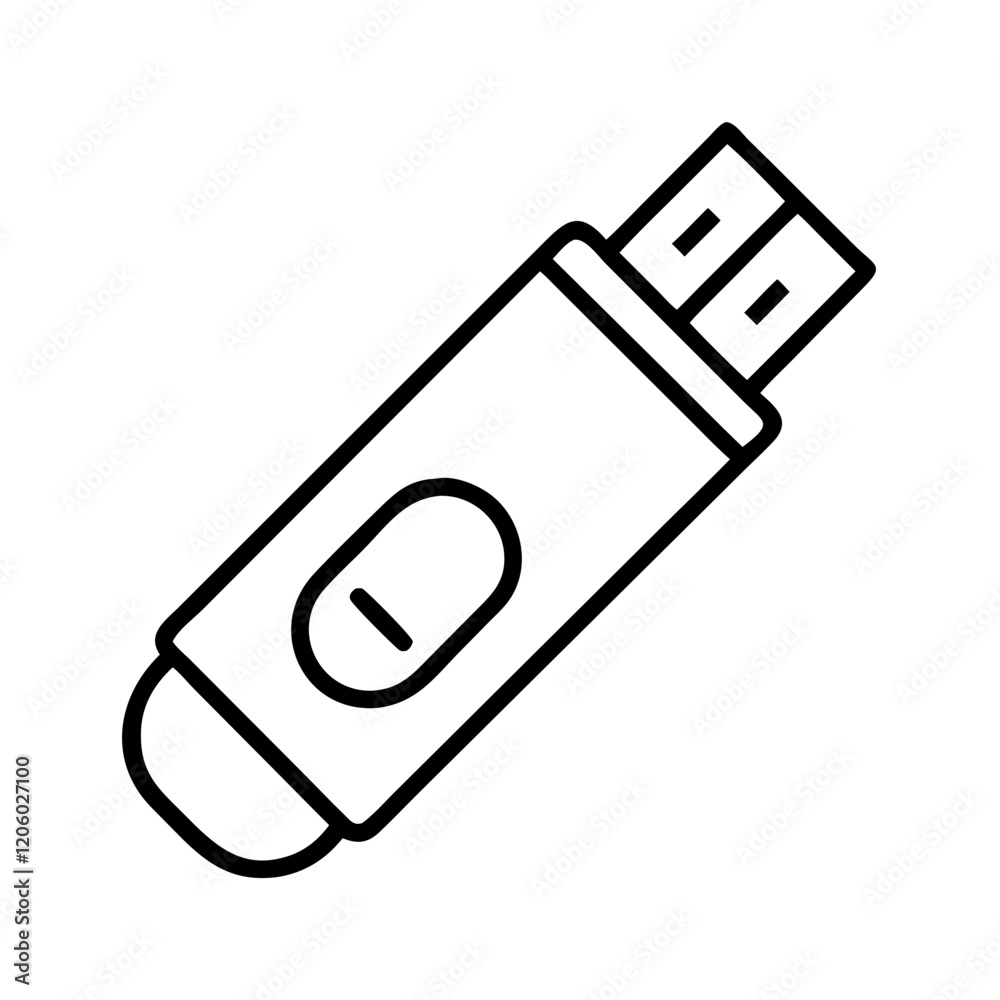 usb stick icon, usb stick line art - simple line art of usb stick, perfect for usb stick logos and icons usb stick icon, usb stick line art - simple line art of usb stick, perfect for usb stick logos and icons