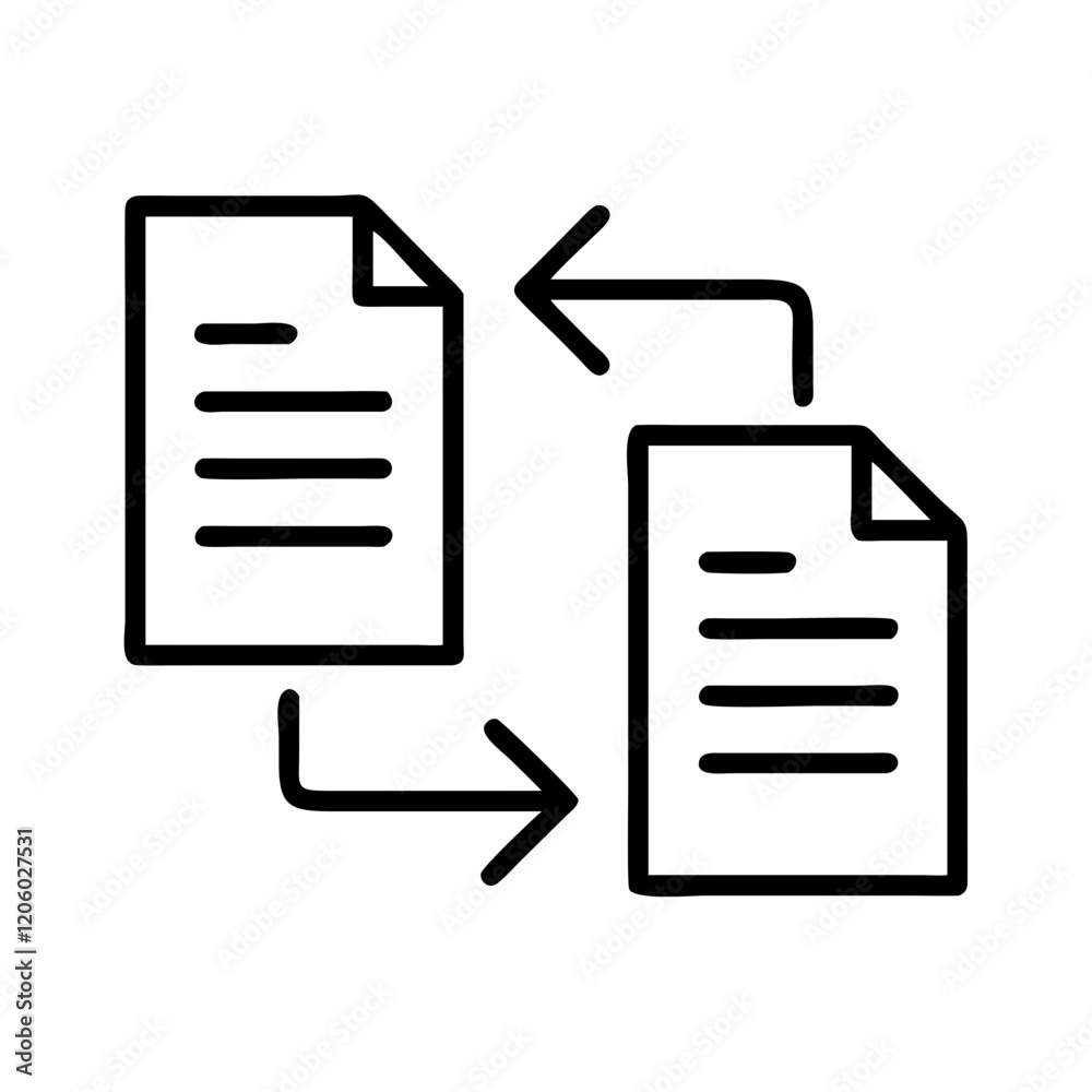 version control icon, version control line art - simple line art of version control, perfect for version control logos and icons version control icon, version control line art - simple line art of version control, perfect for version control logos and icons