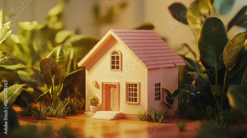 Symbolic house labeled for sale or rent illustrates housing demand surge.