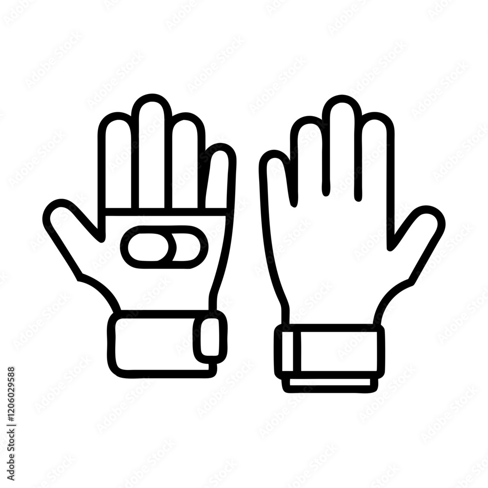vr gloves icon, vr gloves line art - simple line art of vr gloves, perfect for vr gloves logos and icons vr gloves icon, vr gloves line art - simple line art of vr gloves, perfect for vr gloves logos and icons