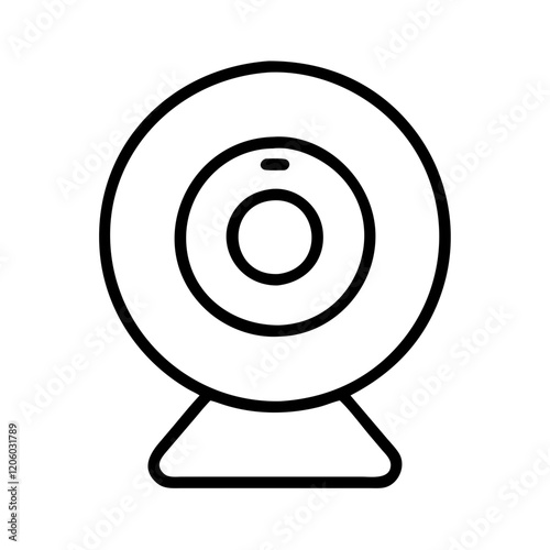 webcam icon, webcam line art - simple line art of webcam, perfect for webcam logos and icons