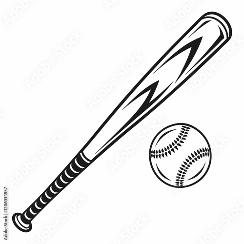 Baseball bat icon. Simple illustration of baseball bat Black vector illustration