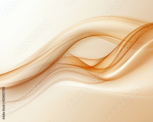 Abstract orange and beige wave background. photo