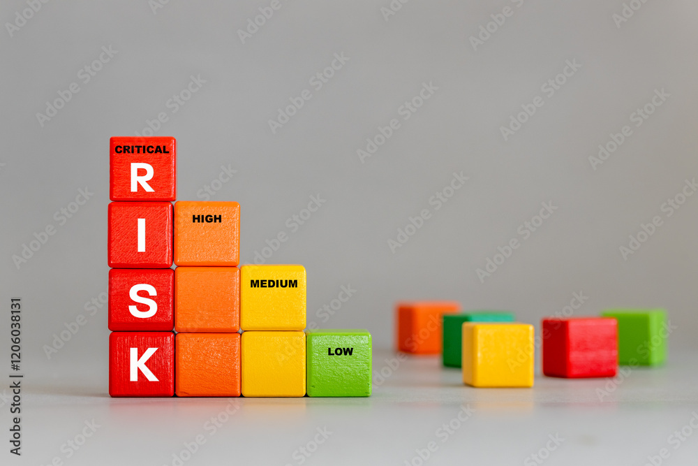 custom made wallpaper toronto digitalRisk Level. Critical, High, Medium and Low. Different colors that represent the level of threat level. Business risk management analysis and strategy. Risk assessments. Crisis concept