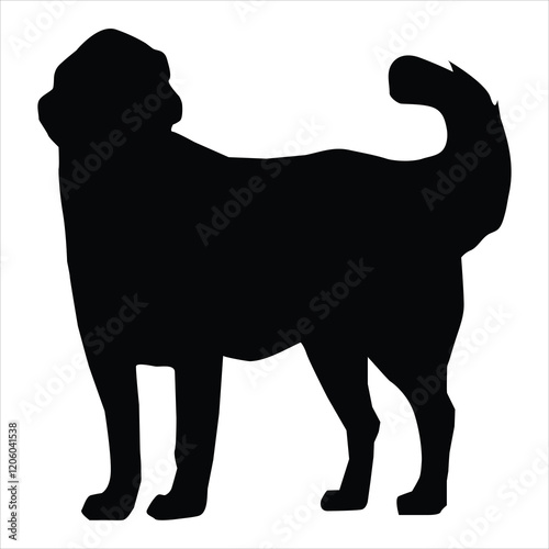 dog silhouette vector