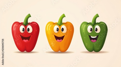 Cartoon bell pepper keto diet food character. Keto diet product comical character, healthy nutrition ripe vegetable isolated vector childish personage or healthy food pepper cute mascot photo