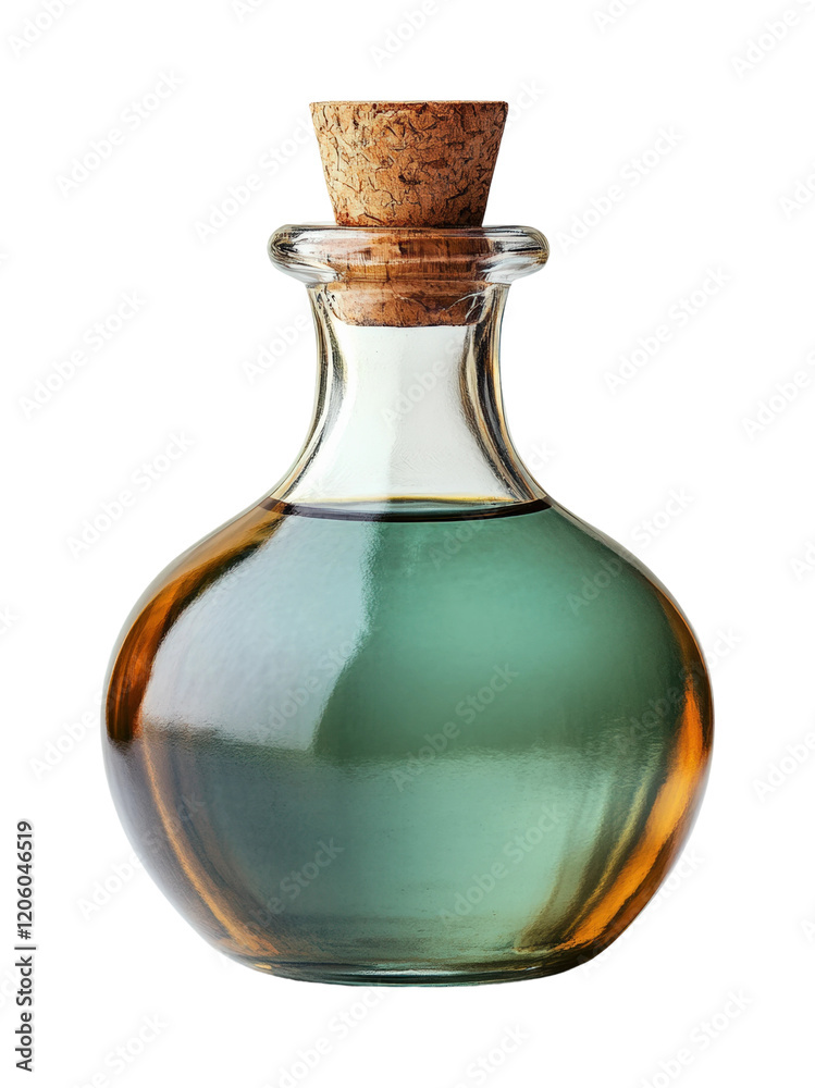 Elegant olive bottle display product minimalist setting top-down view culinary isolated on transparent background Elegant olive bottle display product minimalist setting top-down view culinary isolated on transparent background