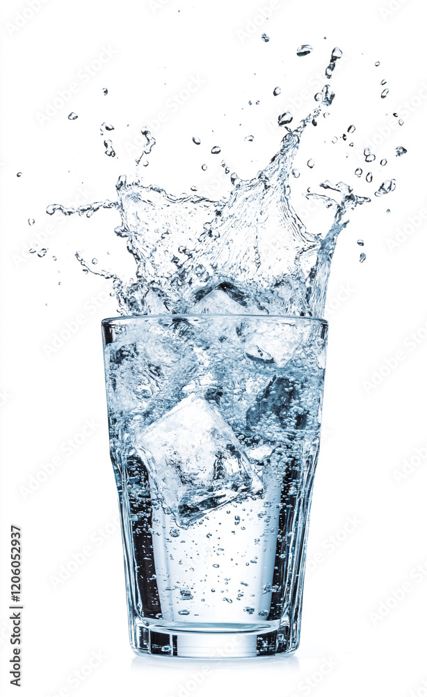 Liquid water stream into a glass Liquid water stream into a glass