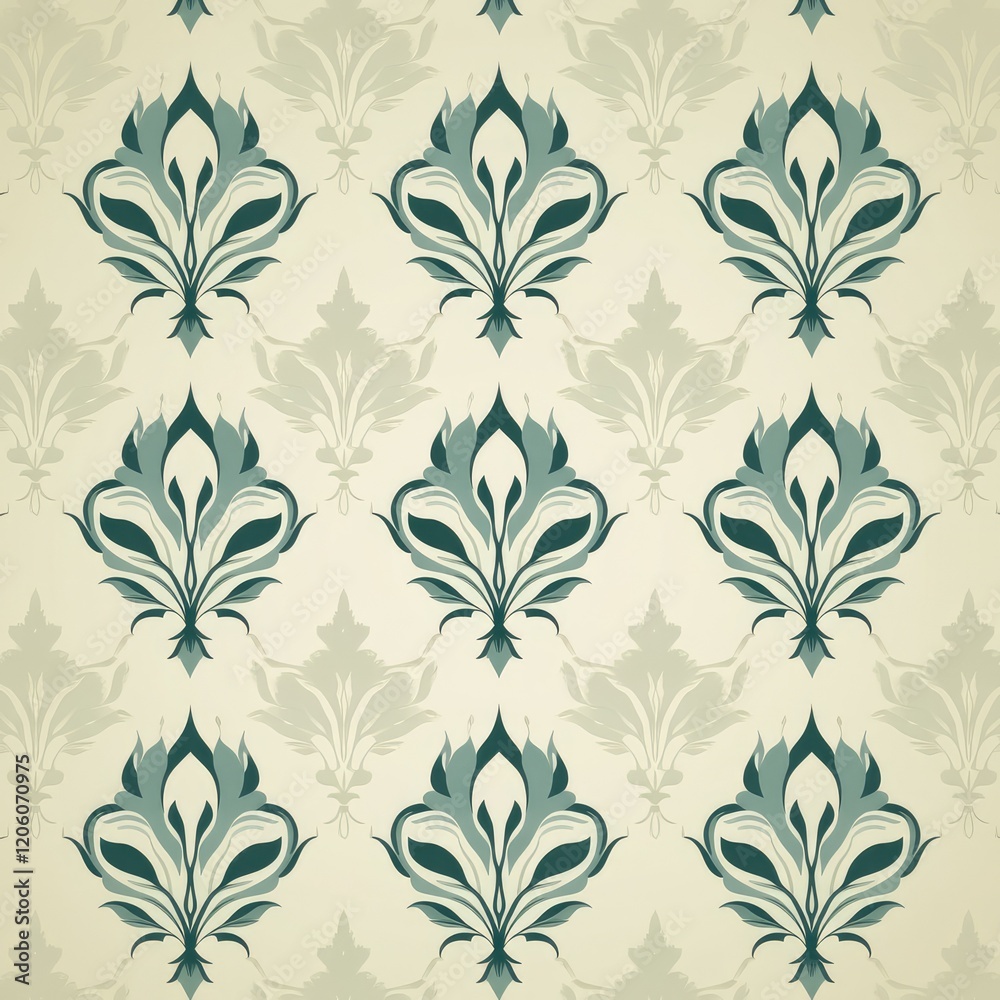 Fototapeta premium Seamless Minimalist Pattern for Wallpaper – Elegant and Subtle Design with Soft Hues