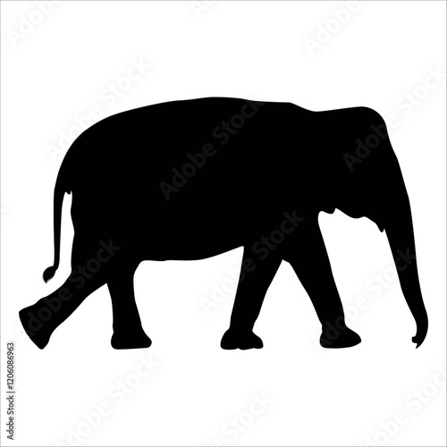 Animal Elephant silhouette vector illustration