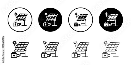 Off the Grid icon Thin line art isolated