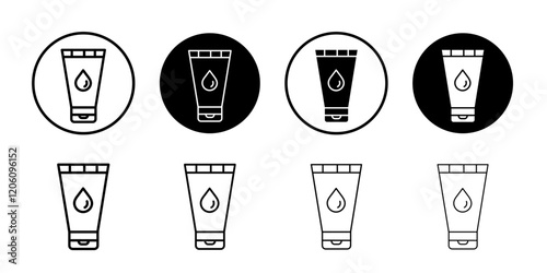 Water-based lubricant icon Thin line art isolated