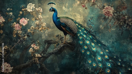 Peacock composition composition background
