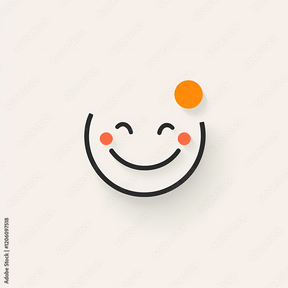 Obraz premium illustration of a face smiley