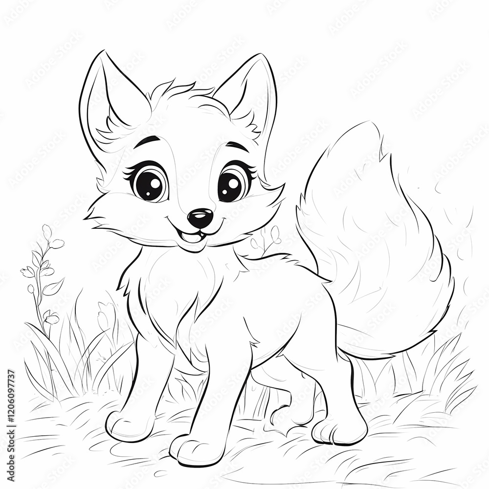 Obraz premium white and black illustration