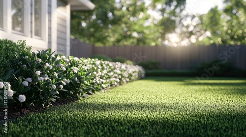 Wallpaper Mural Perfect manicured lawn composition background Torontodigital.ca