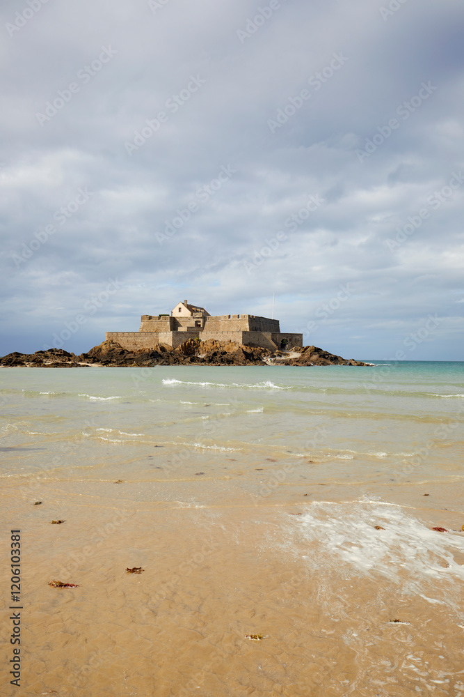 The National Fort in Saint Malo, Britanny, France