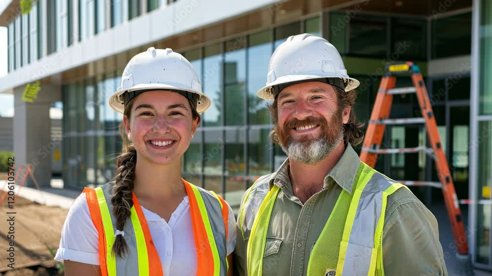 The Construction Team Smiling The Construction Team Smiling