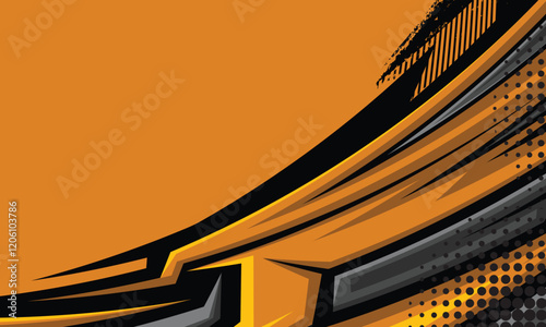 Modern racing background abstract geometric stripes car wrap vinyl sticker