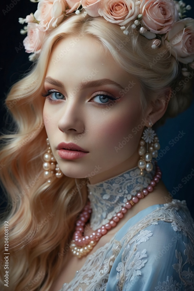 Fototapeta premium Portriat of a beautiful woman