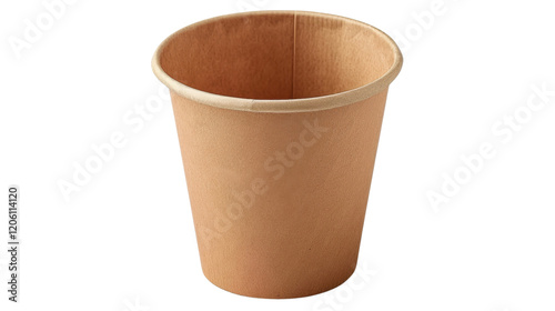 Paper cup on transparent background