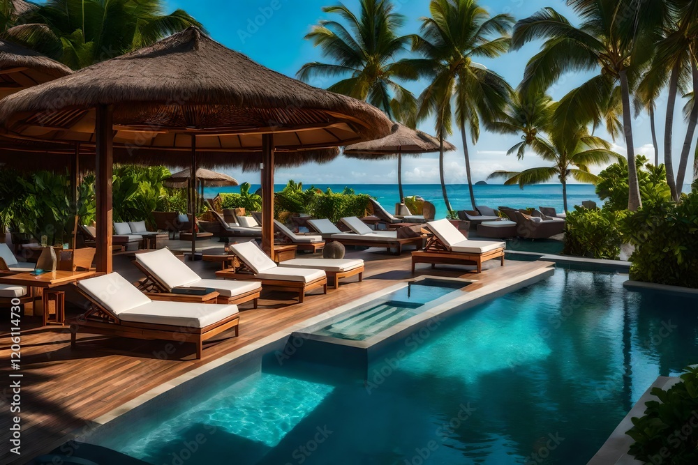 swimming pool in hotel