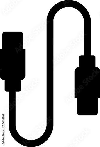 USB cable port icon. USB type C A lightning and micro usb mobile phone charger vector isolated transparent. Plug adapter symbol. Electronic device connector. Smartphone charger sign