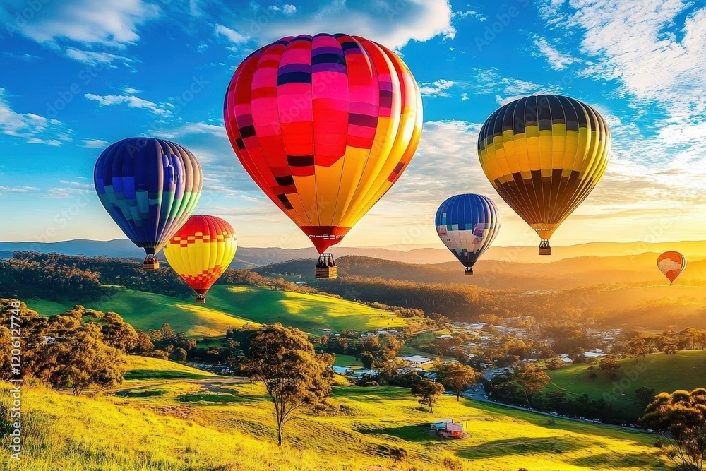 Fototapeta premium Aerial displays create a breathtaking spectacle for festival-goers.