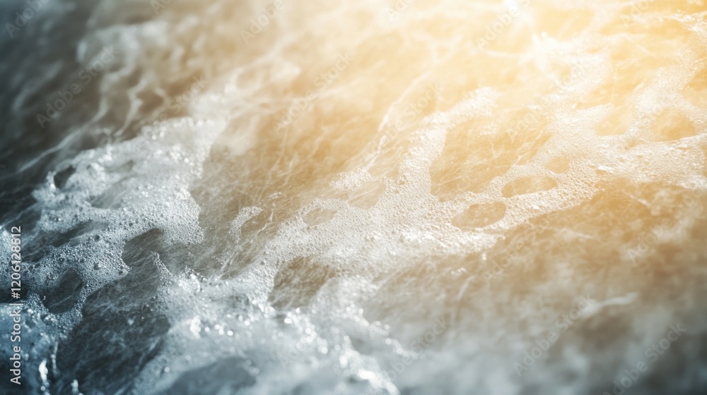 Smooth marble texture with gray veining and soft golden light creates an abstract design Smooth marble texture with gray veining and soft golden light creates an abstract design