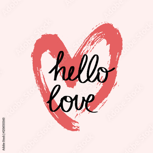 Heart Illustration, Hearts, Love, Valentine, Repeat print, kiss, Vector art, adobe illustration