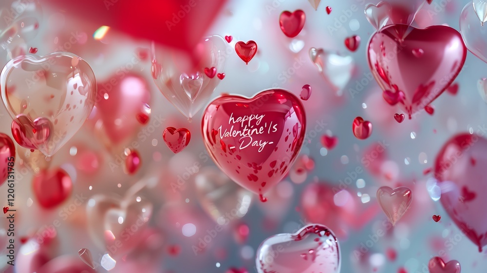A on transparent ehitr backgrounddecorated with red and pink hearts and a A on transparent ehitr backgrounddecorated with red and pink hearts and a