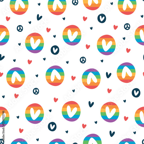 Heart Illustration, Hearts, Love, Valentine, Repeat print, kiss, Vector art, adobe illustration