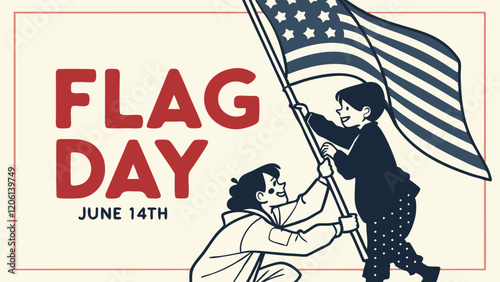 Celebrating America's Flag Day with Patriotism and National Pride photo