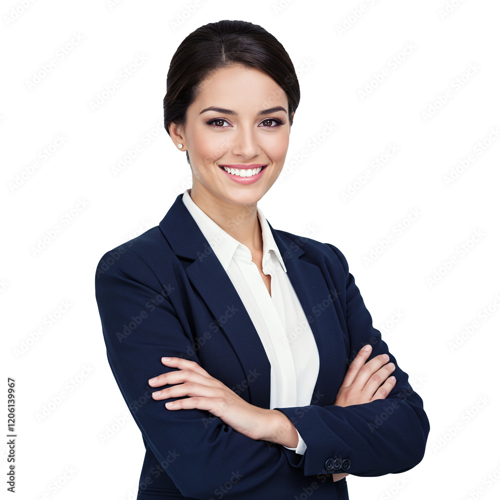 Attractive young business woman with arms crossed Attractive young business woman with arms crossed