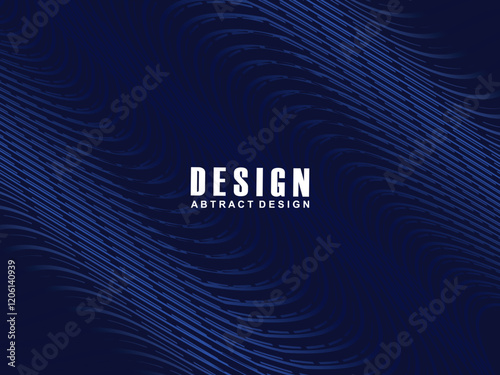 Futuristic blue background digital technology wave pattern, cyber nano information, abstract communication, future technology data innovation, internet network speed connection.