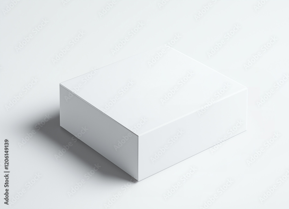 white box isolated on white