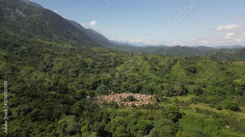 village of kogi people of santa marta in mountain